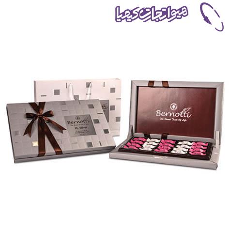 شکلات کرم کاکائو و توت فرنگی کادویی برنوتی M-Silver